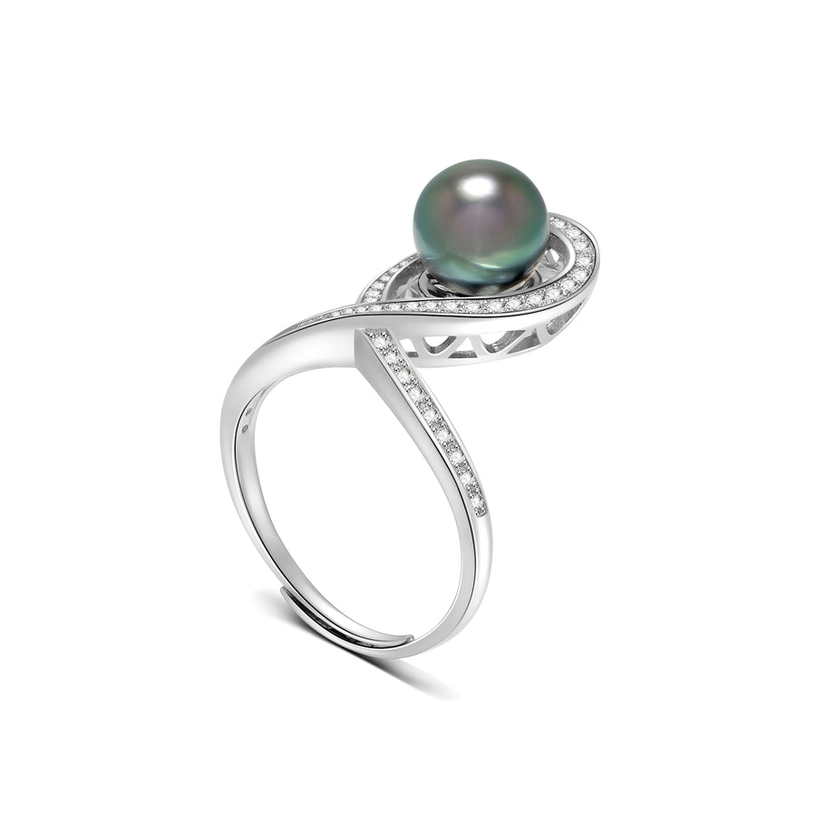 Infinity Tahitian Pearl Ring