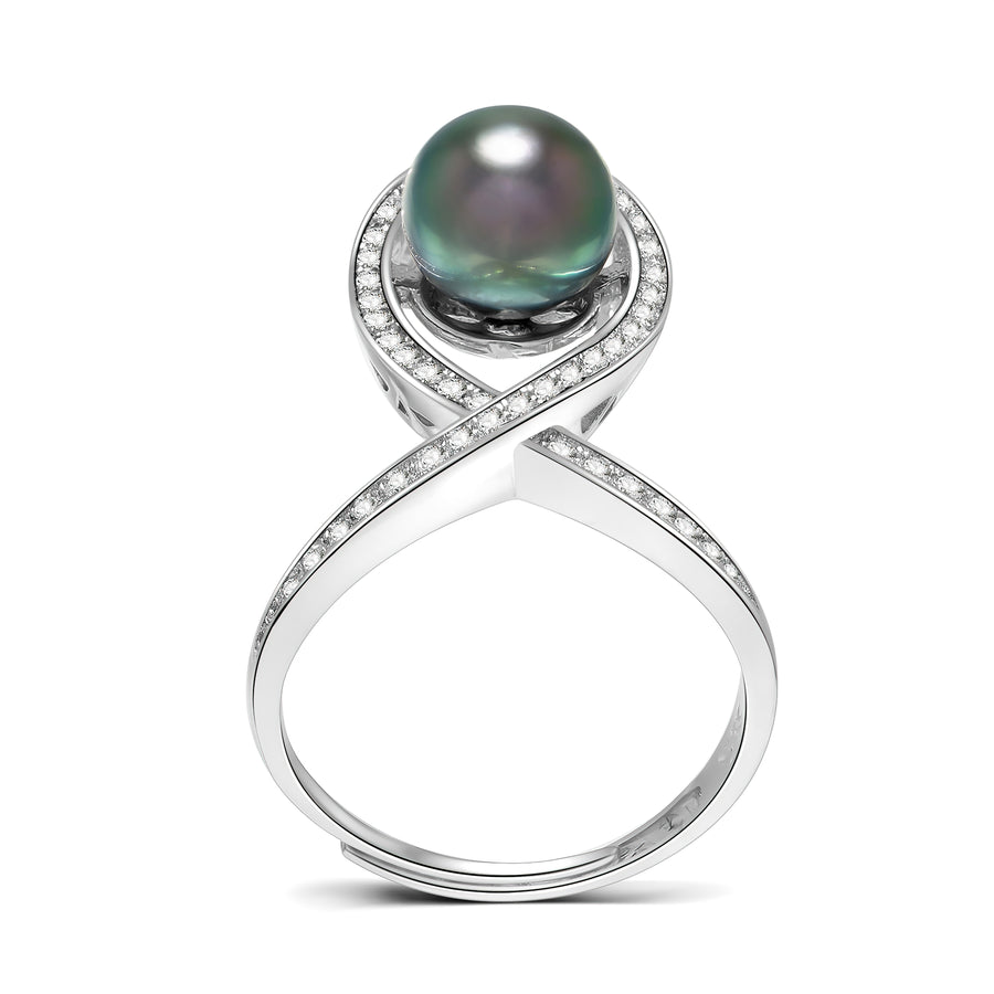 Infinity Tahitian Pearl Ring