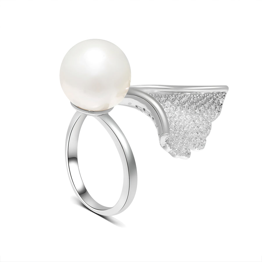 Soaring Pearl Ring (Adjustable)
